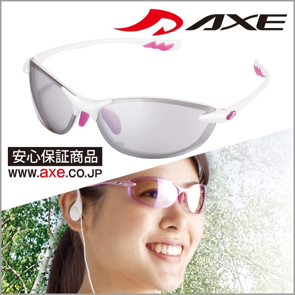 �ںǰ��ͤ�ĩ����ۿ͵����󥰥饹�֥���AXE�Υ��ݡ��ĥ��󥰥饹 ���å��� AS-350 WT ����� ��� ���祮�� �ޥ饽�� ���˥� ��������� ��ž�� �ɥ饤�� ��ž ��� ��ǥ����� ���󥰥饹 P23Jan16
