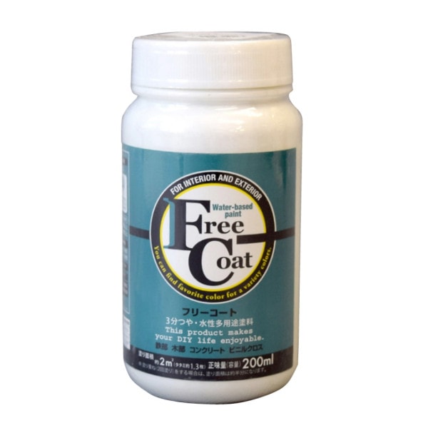 アトムハウスペイント　水性多用途　ペンキ　フリーコート　２００ｍｌ