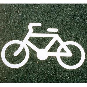 アトムハウスペイント　路面・床面表示材　フロアサイン　自転車マーク