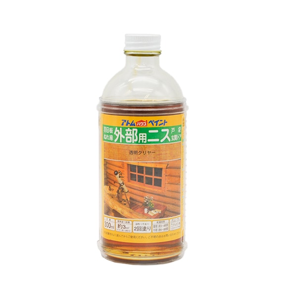 数量限定　OUTLET SALE　アトム外部用ニス　３００ｍｌ