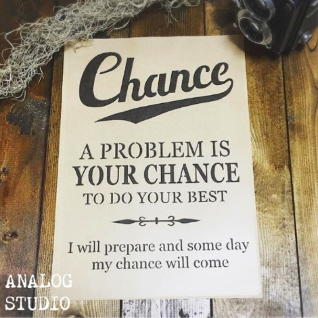 ANALOG STUDIO　ステンシルシート　【A４】【CHANCE】
