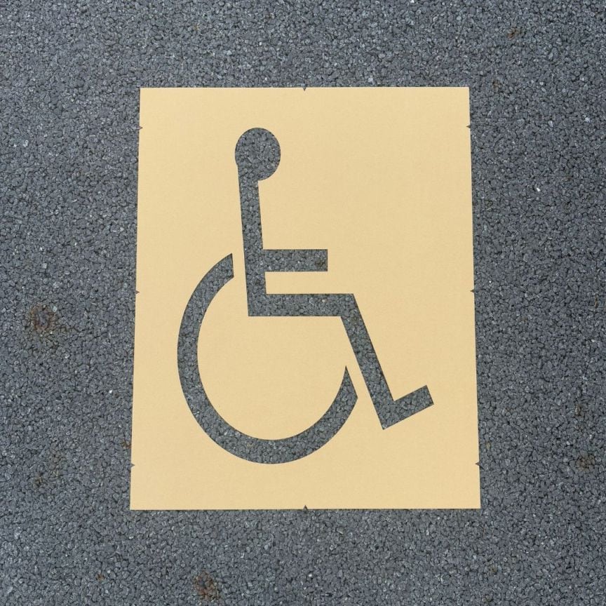 アトムハウスペイント　路面標示用テンプレート　ロードステンシルEasy　国際シンボルマーク