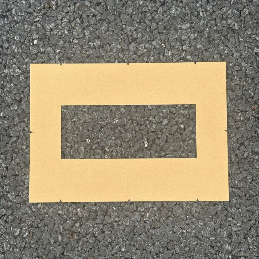 アトムハウスペイント　路面標示用テンプレート　ロードステンシルEasy　停止線マーク