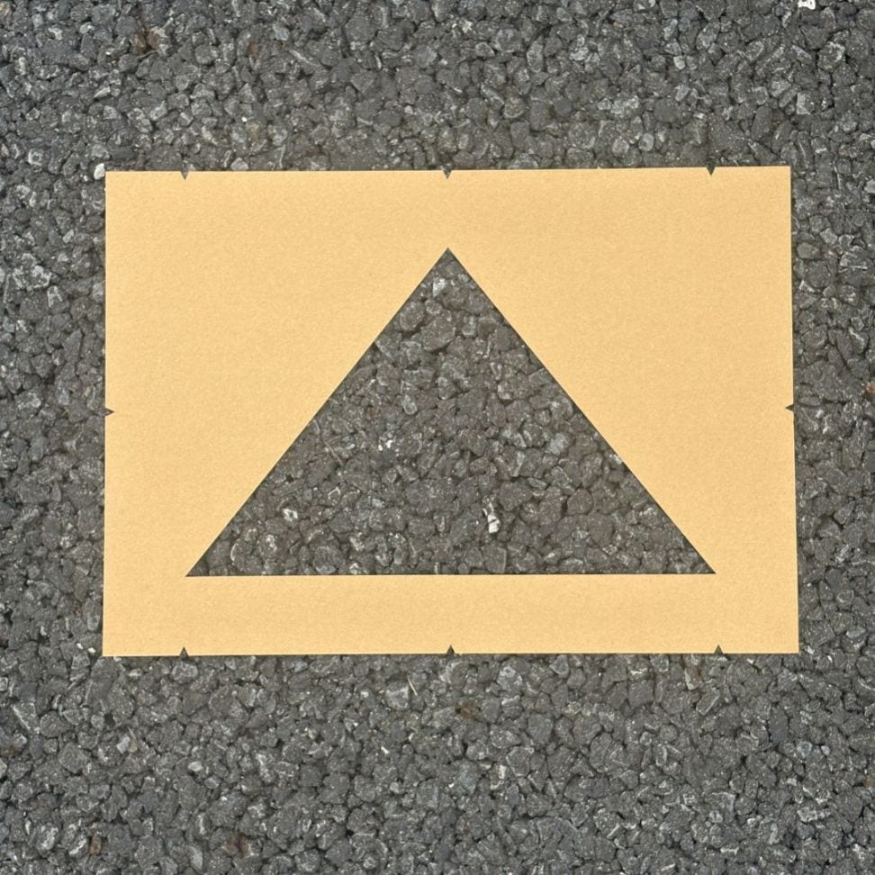 アトムハウスペイント　路面標示用テンプレート　ロードステンシルEasy　△マーク