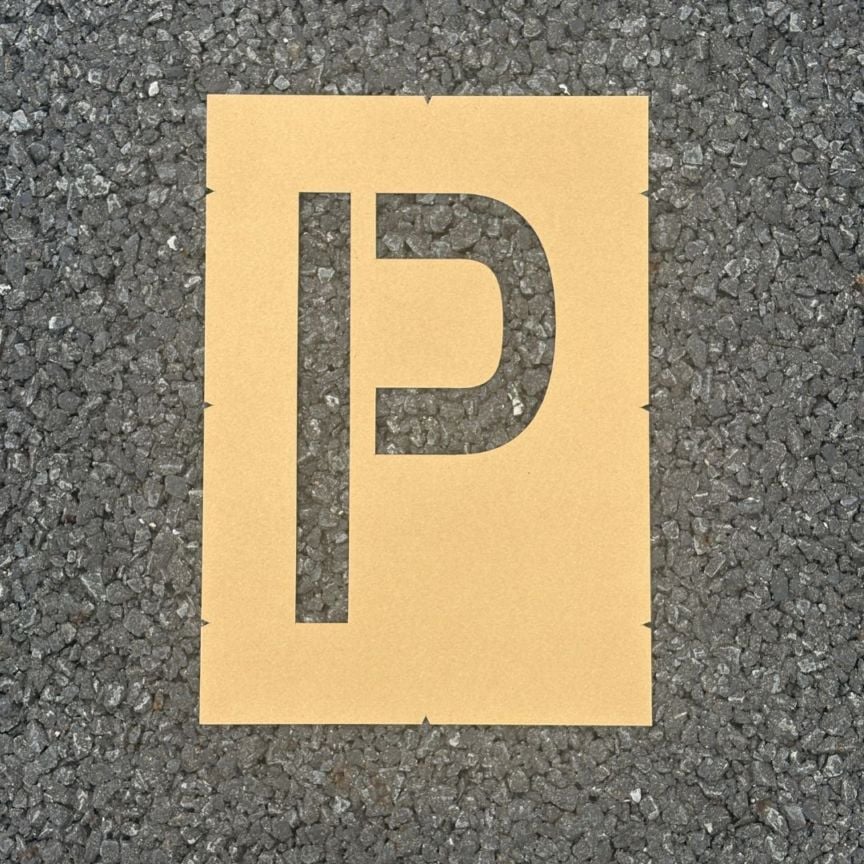 アトムハウスペイント　路面標示用テンプレート　ロードステンシルEasy　Pマーク