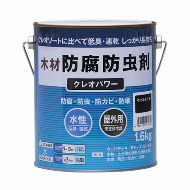 和信ペイント　木材防虫防腐剤　白アリ予防　水性クレオパワー　３．２ｋｇ