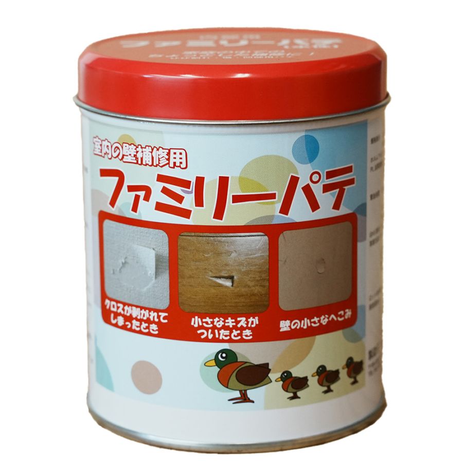 メーコー　内部用　合成樹脂エマルションパテ　薄付け用　ファミリーパテ　水性　４００ｇ