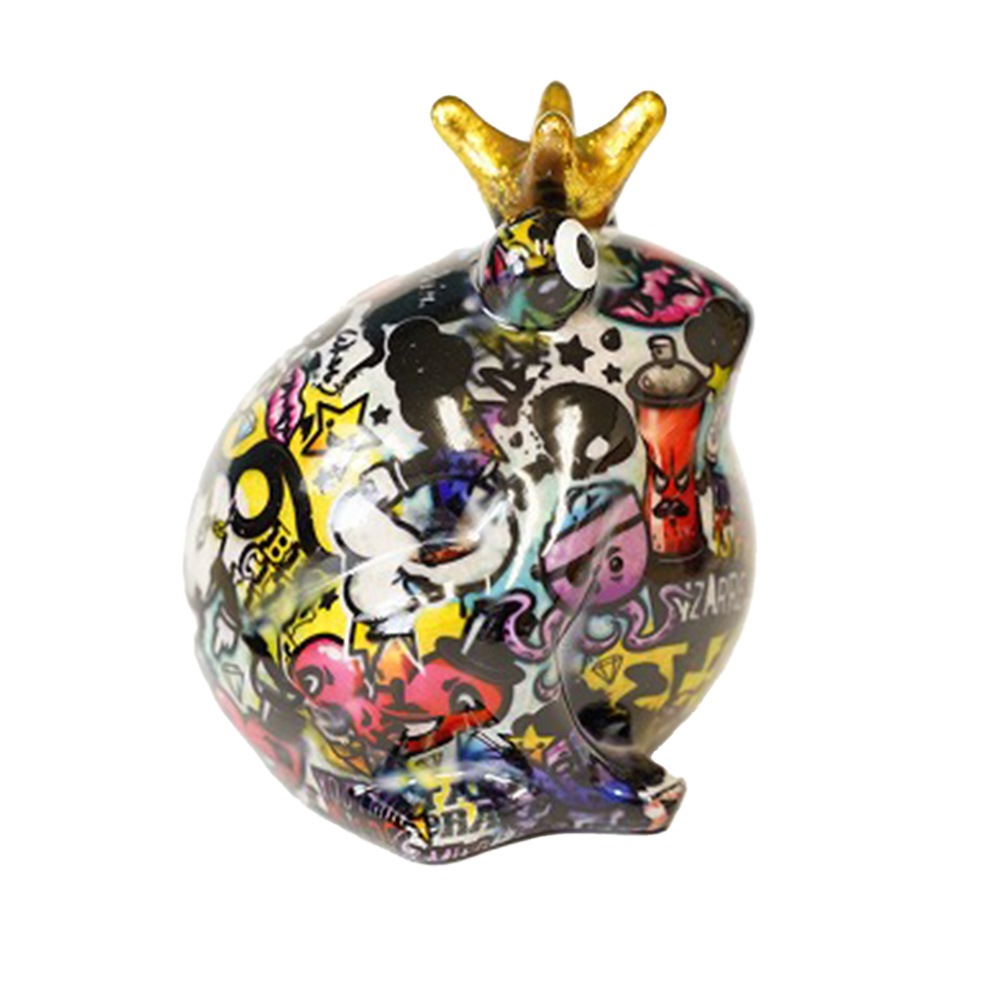 POMME PIDOU（ポンピドゥー） セラミック製貯金箱 カエル マネー