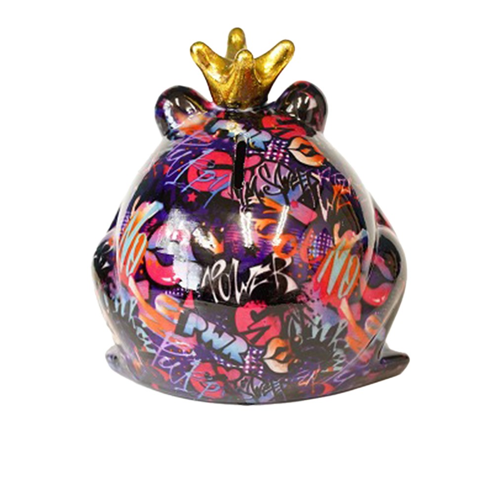 POMME PIDOU ポンピドゥ カエル マネーバンク 貯金箱 レインボー POMME PIDOU（ポンピドゥー） セラミック製貯金箱 カエル マネー