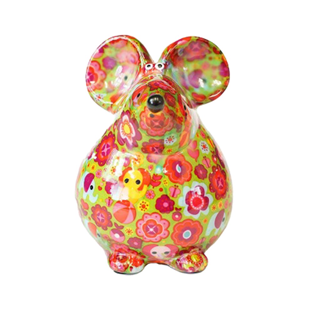 POMME PIDOU（ポンピドゥ）　セラミック製貯金箱　ねずみ　マネーバンクマウス　（B）