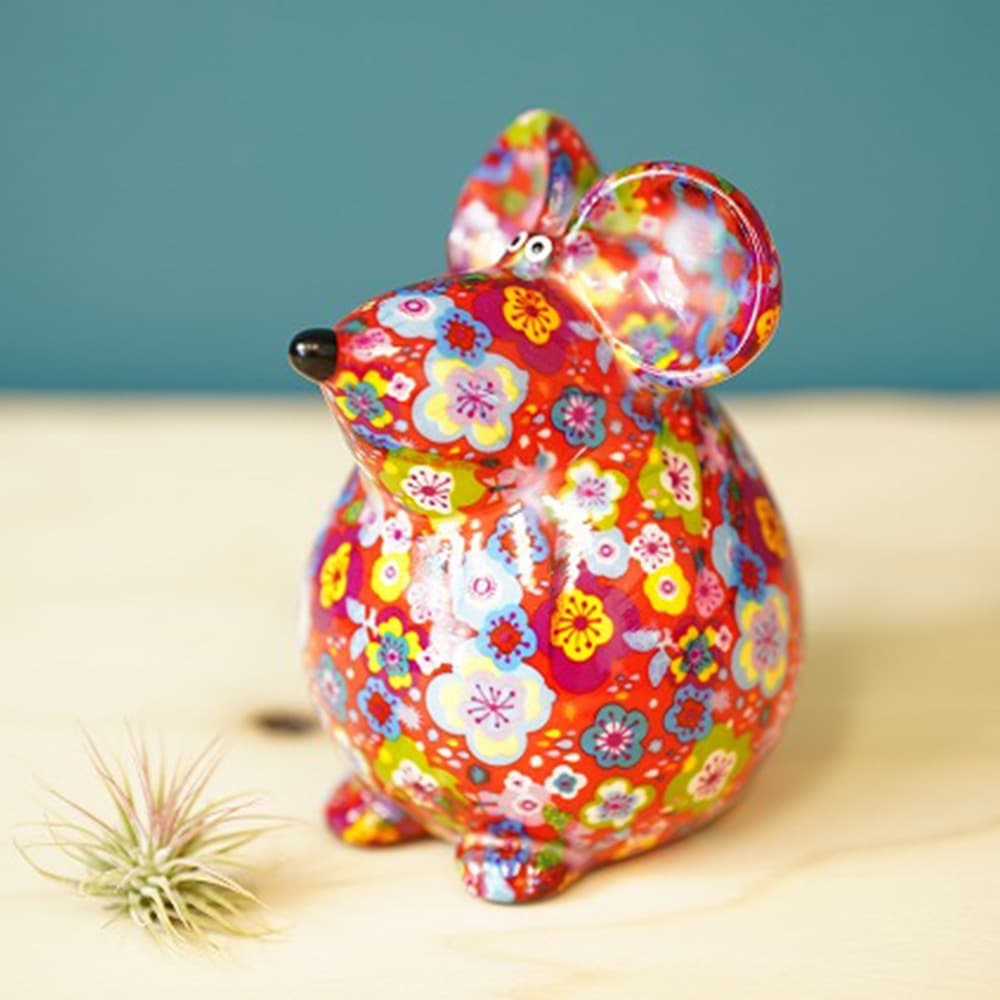 【pinchosuさま専用】ポンピドゥ pomme pidou 貯金箱2個セット POMME PIDOU(ポンピドゥー) セラミック製貯金箱 ねずみ マネー