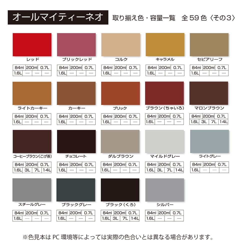 アトムハウスペイント つやあり 水性多用途塗料(ペンキ) オールマイティネオ 1.6L (シルバーを除く)