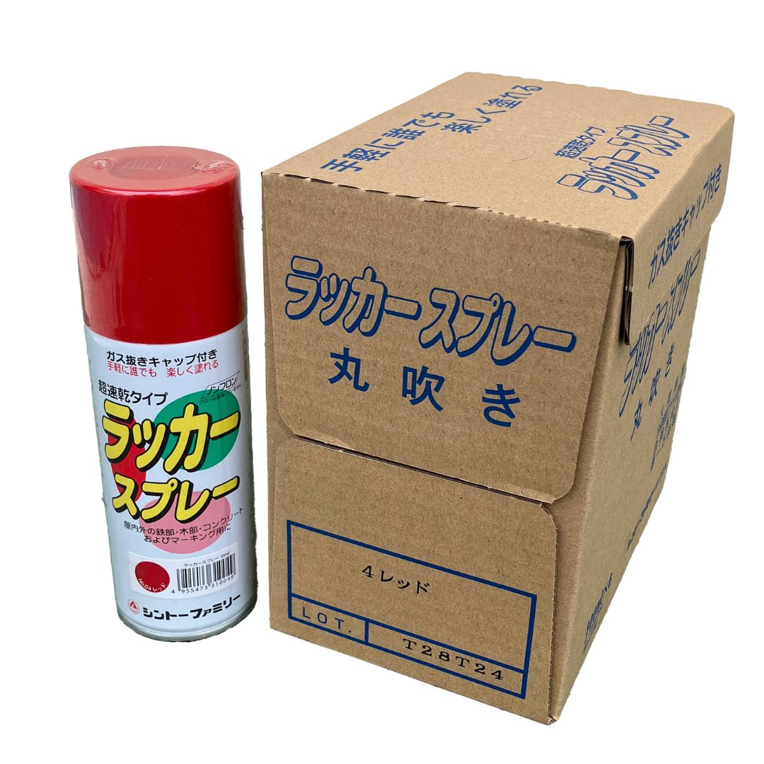 まとめ買いがお買い得 シントーファミリー ラッカースプレー 300ml ケース販売(6本入り)