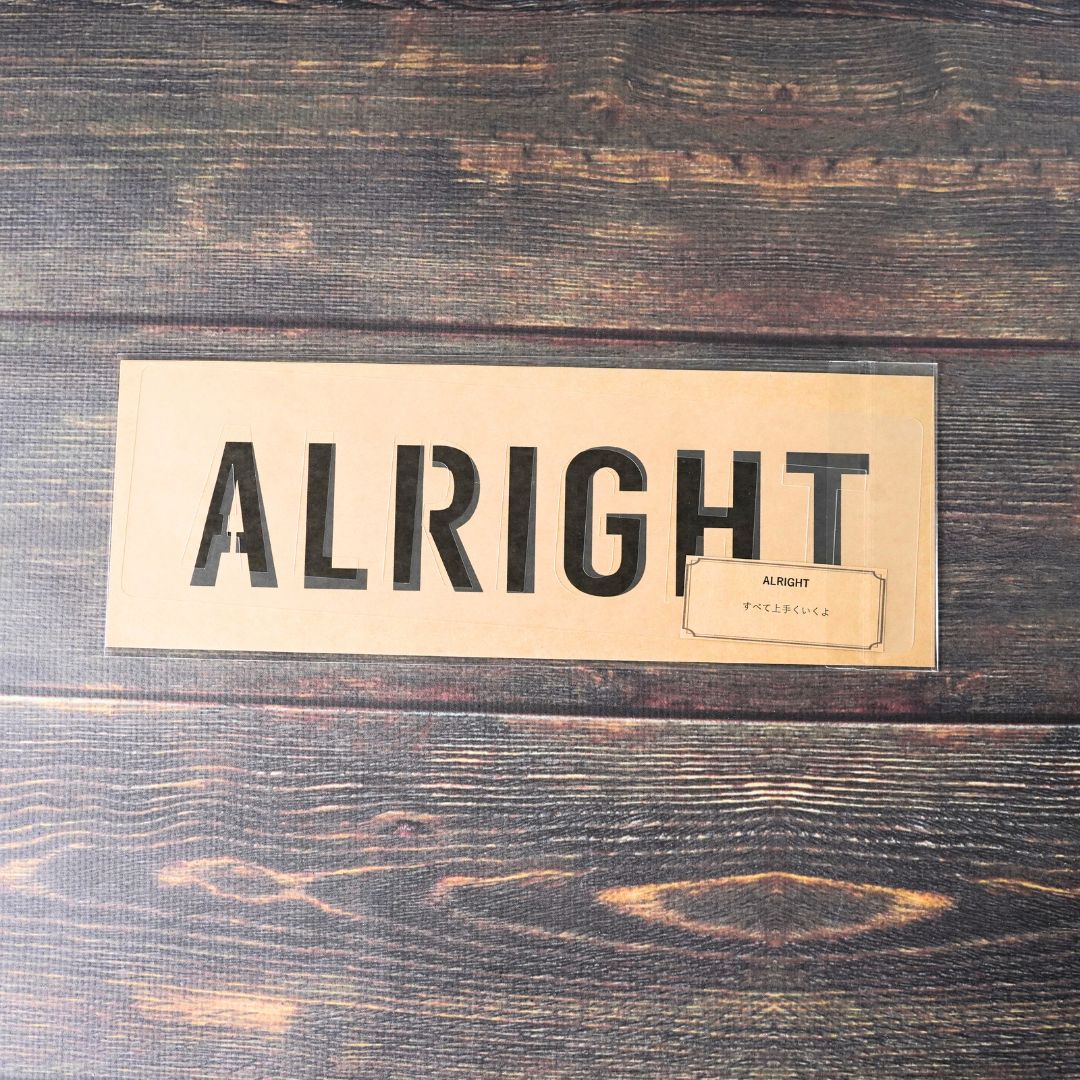 ANALOG STUDIO ステンシルシート ALRIGHT