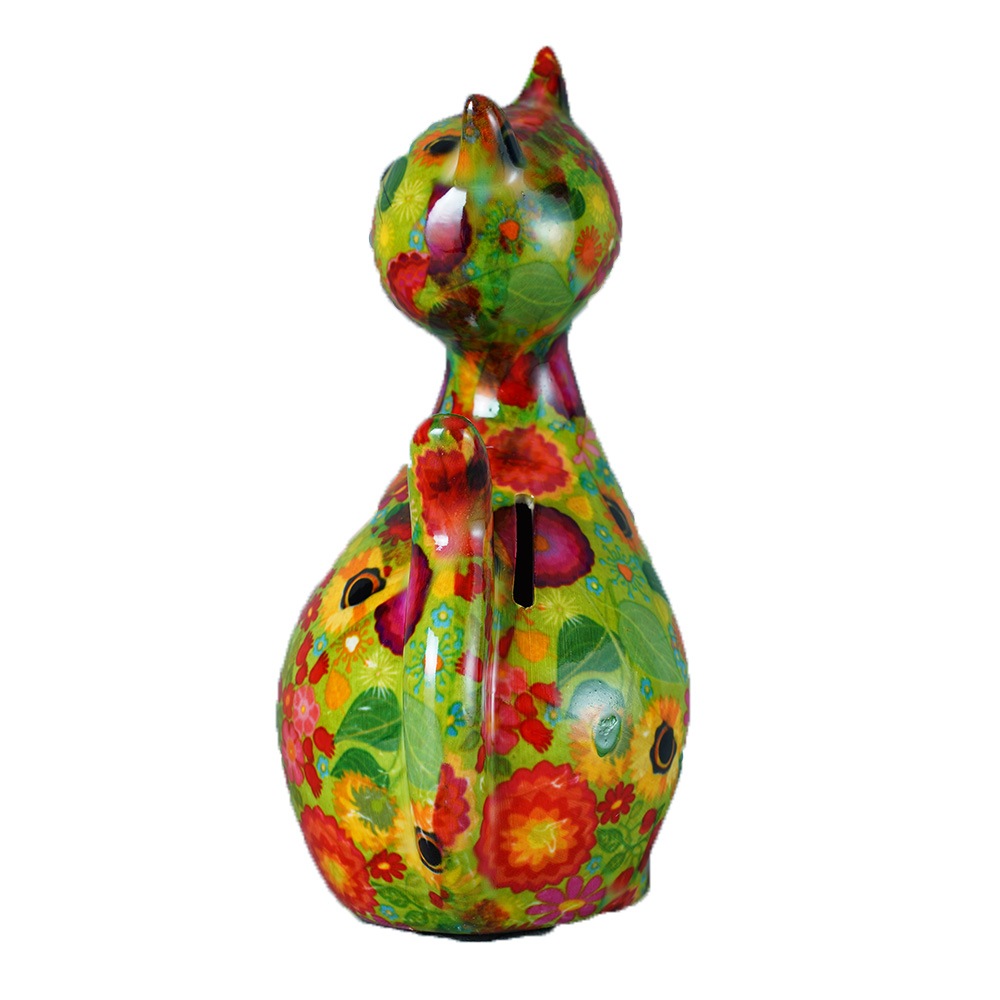 POMME PIDOU（ポンピドゥー） セラミック製貯金箱 ねこ マネーバンク