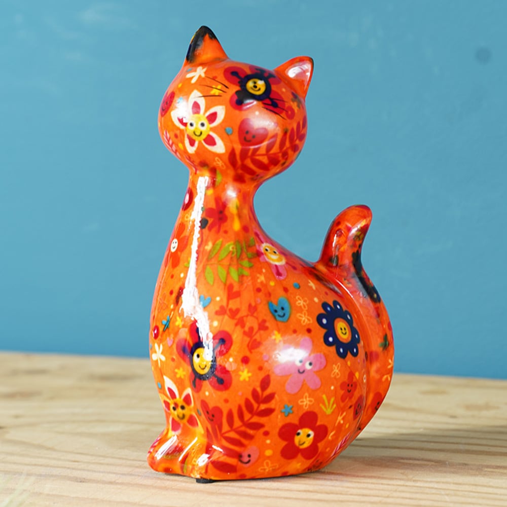 POMME PIDOU（ポンピドゥー） セラミック製貯金箱 ねこ マネー