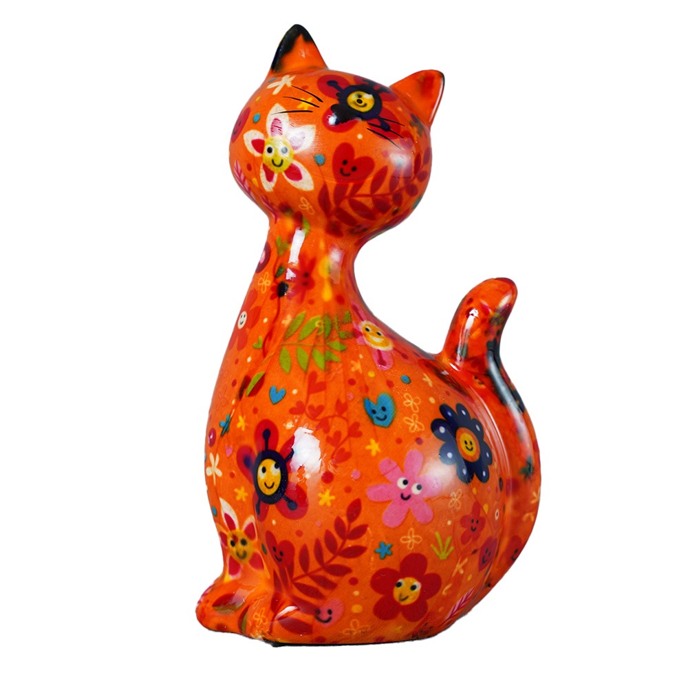 POMME PIDOU（ポンピドゥー） セラミック製貯金箱 ねこ マネー
