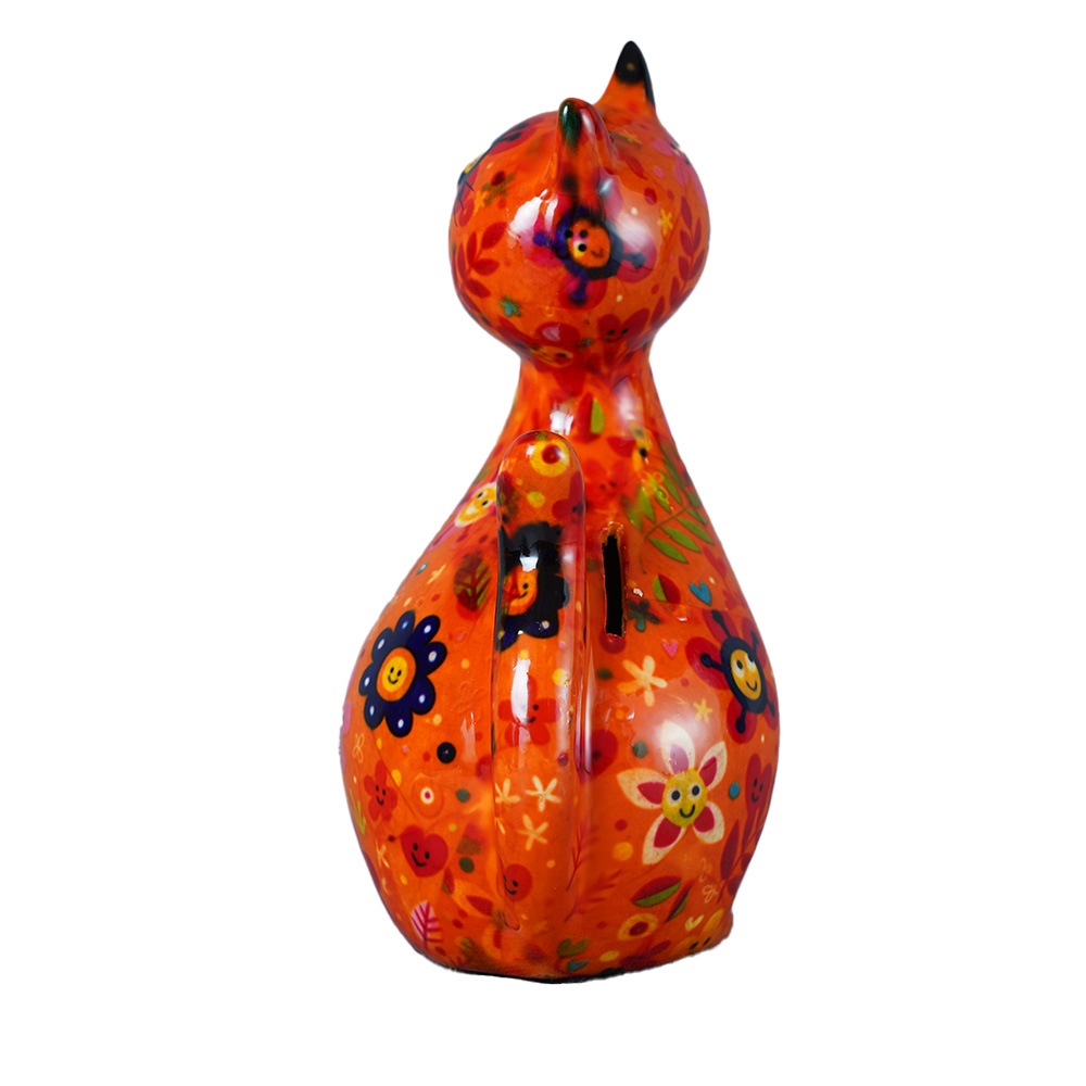 POMME PIDOU（ポンピドゥー） セラミック製貯金箱 ねこ マネー