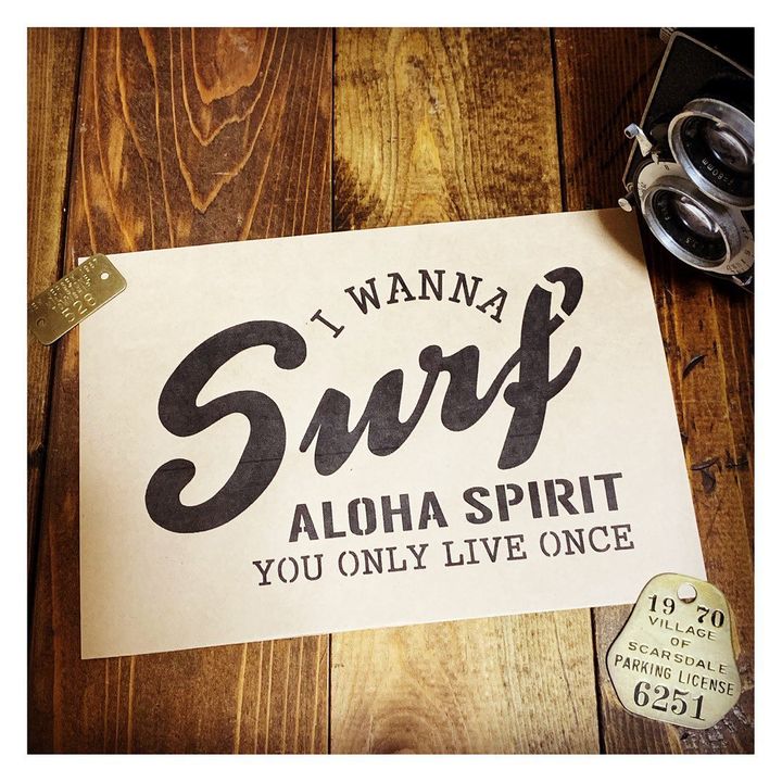 ANALOG STUDIO　ステンシルシート　【SURF】