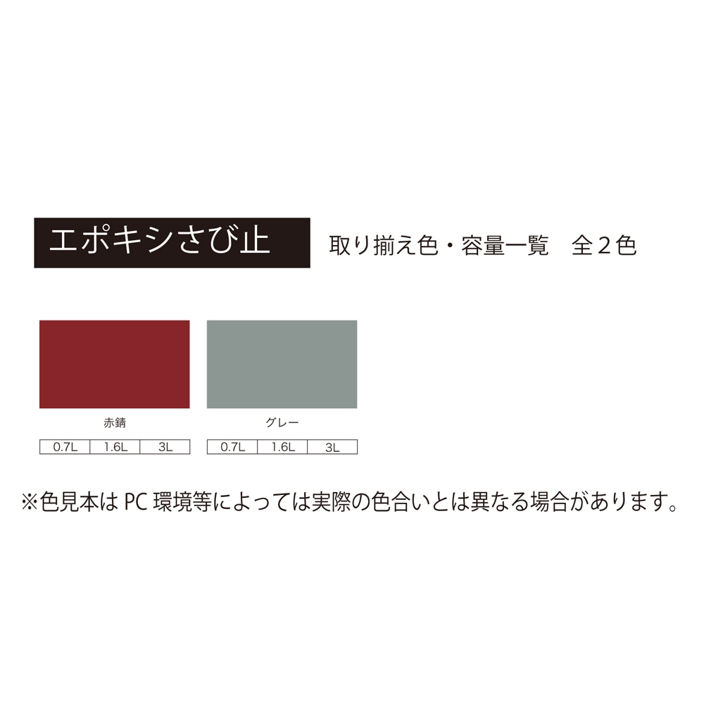 アトムハウスペイント　超速乾サビドメ　ペンキ　油性エポキシさび止　１．６Ｌ