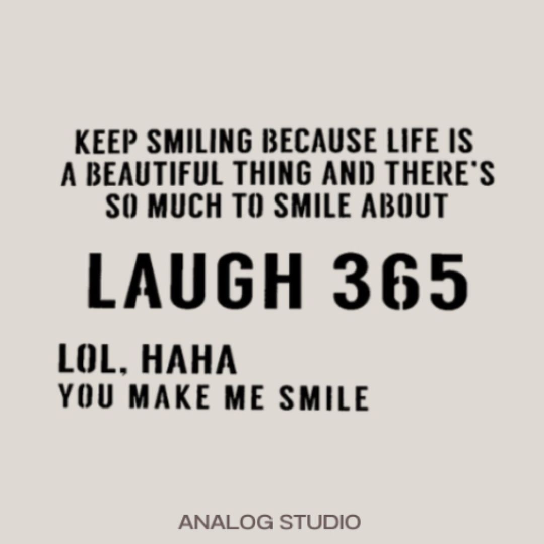 ANALOG STUDIO　ステンシルシート　【A４】【LAUGH365】