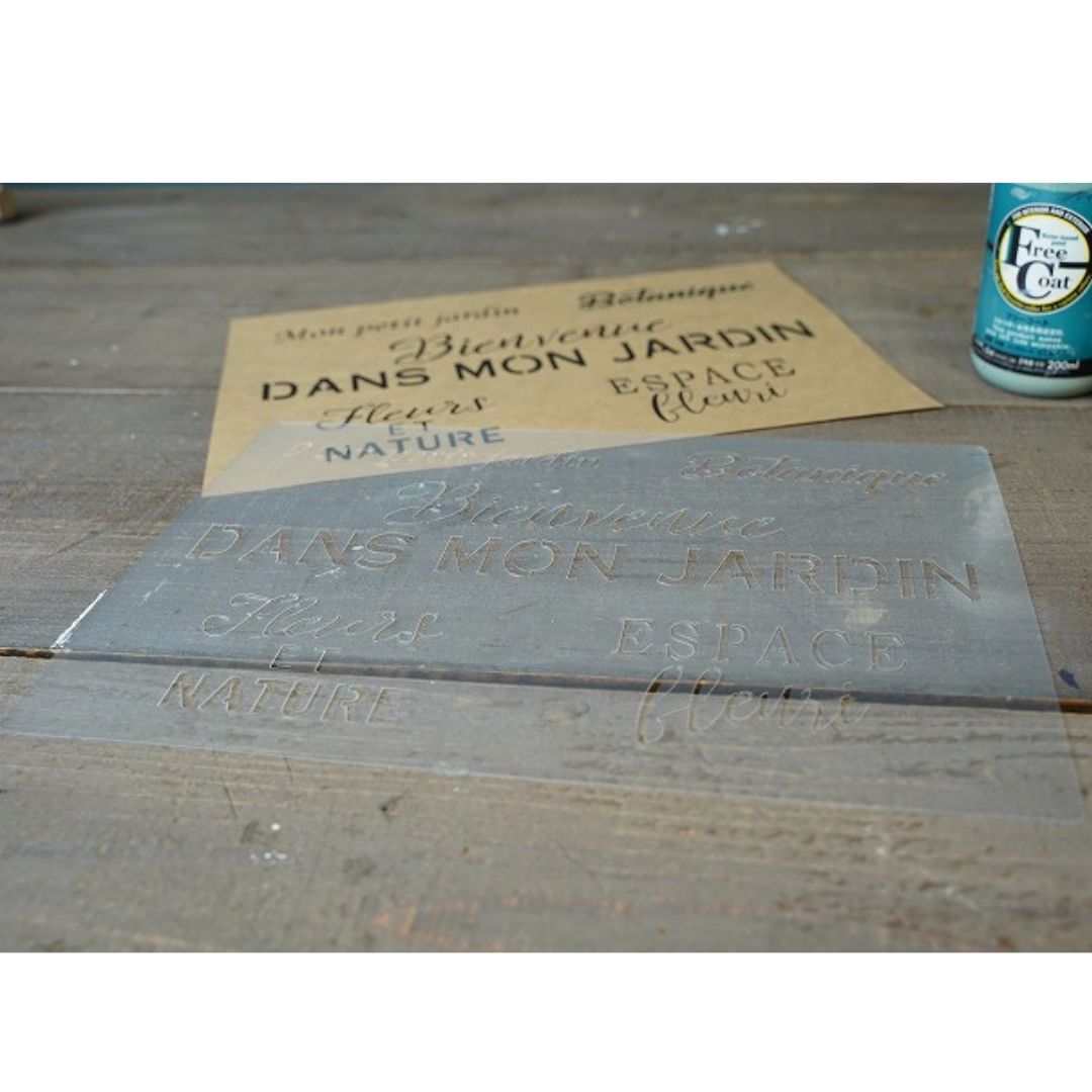 ANALOG STUDIO ステンシルシート 【A4】【フランス語 / ガーデン】