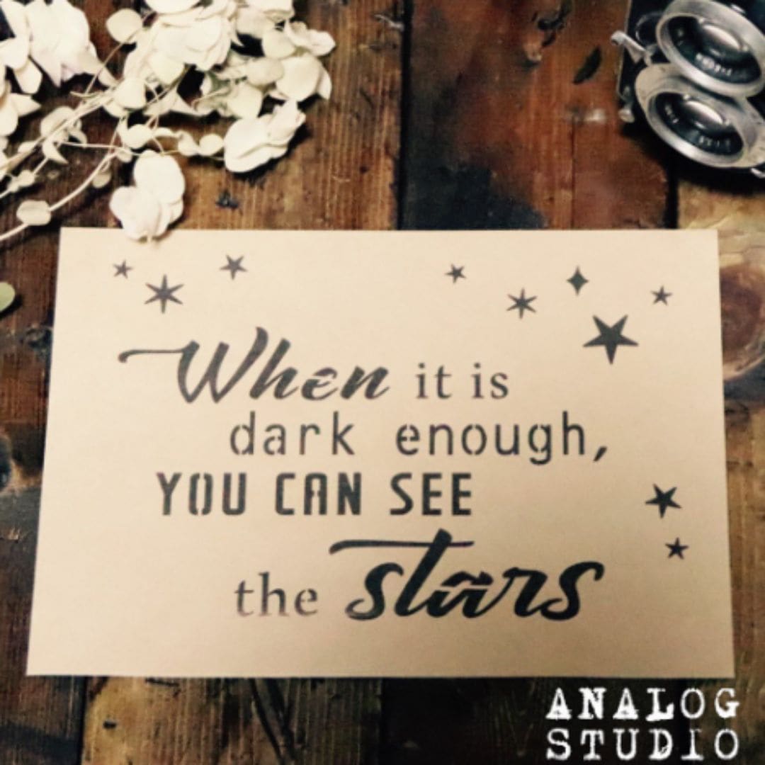 ANALOG STUDIO　ステンシルシート　【A７】【STAR②】