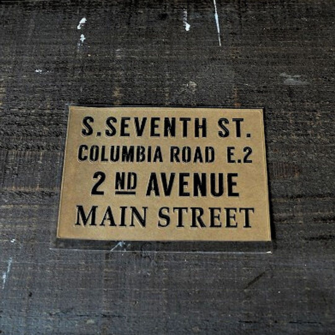 ANALOG STUDIO　ステンシルシート　【A７】【トラフィックサイン】