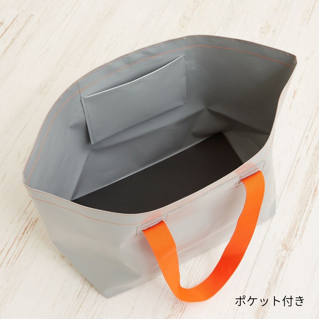 ザブザブ洗える　おしゃれな人気の防水トートバッグ　ZAB　Lサイズ