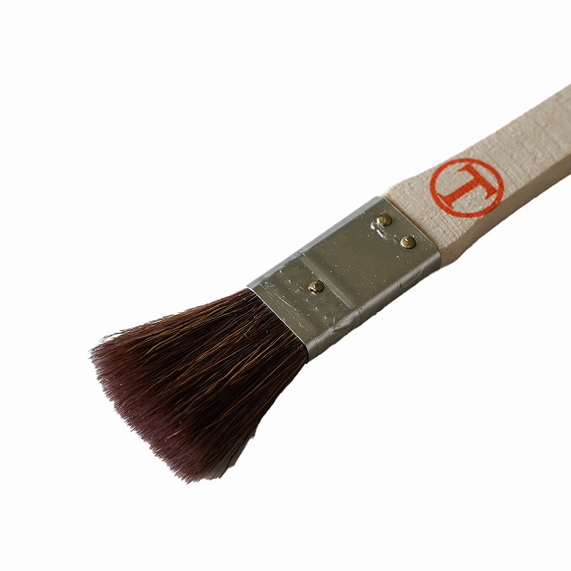 大塚刷毛 シマ毛金巻刷毛 平茶 5号