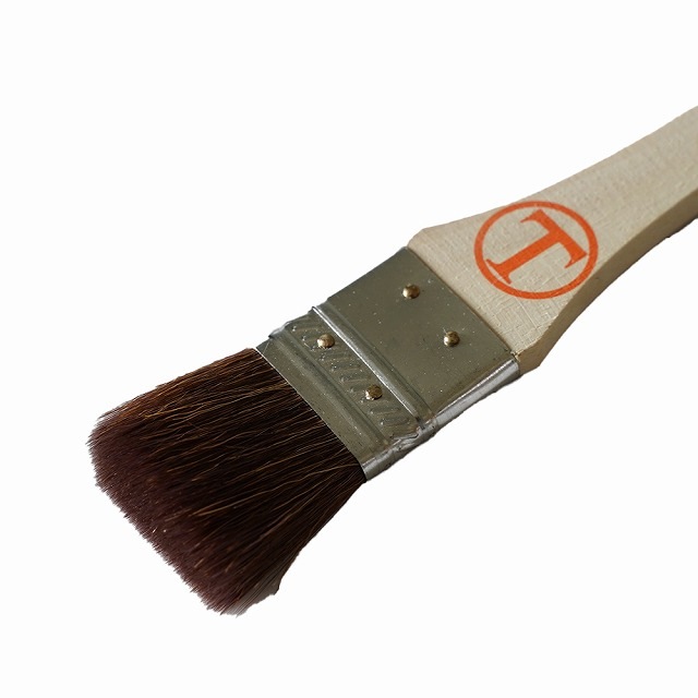 大塚刷毛　シマ毛金巻刷毛　平茶　１０号