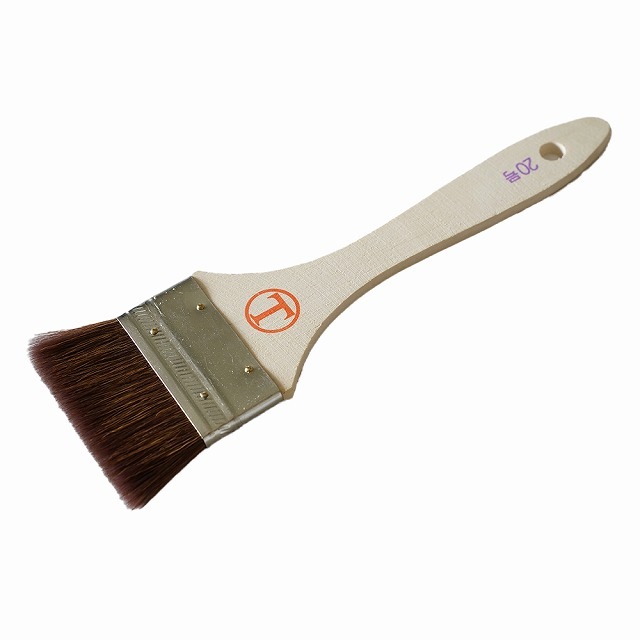 大塚刷毛　シマ毛金巻刷毛　平茶　２０号