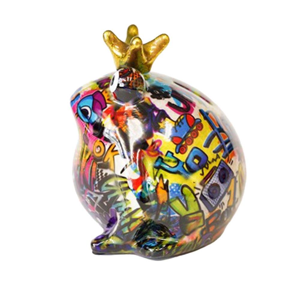 POMME PIDOU ポンピドゥ カエル マネーバンク 貯金箱 レインボー POMME PIDOU（ポンピドゥー） 貯金箱 カエル マネーバンク