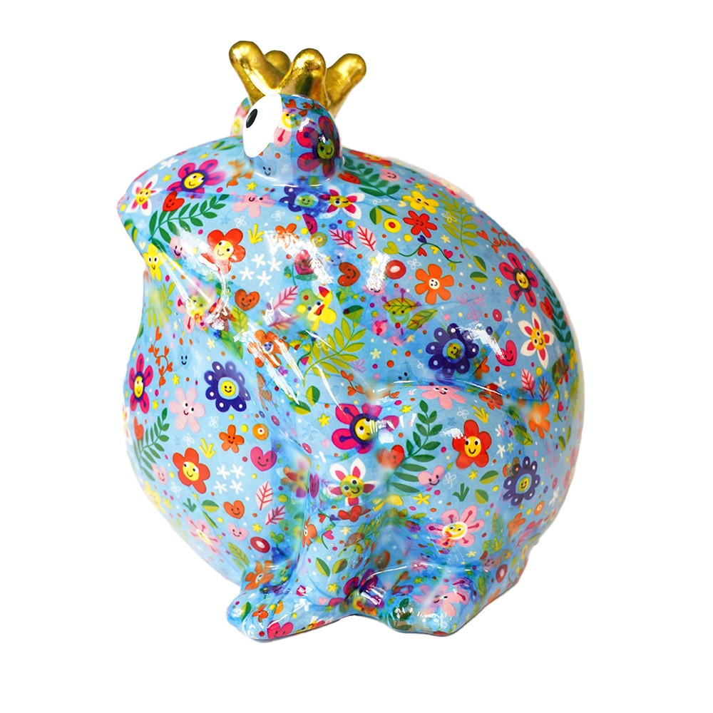 POMME PIDOU(ポンピドゥ) セラミック製貯金箱 カエル マネーバンクフロッグXL (B)