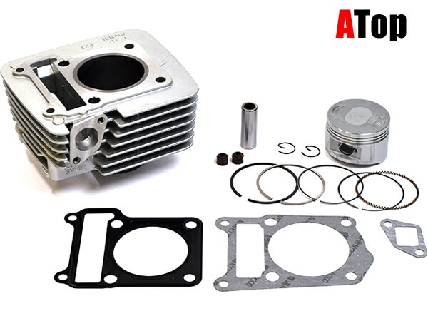 ATop アルミ ボアアップキット YBR125 TTR125 XTZ125 57.4mmボア 139.6cc カスタム パーツ