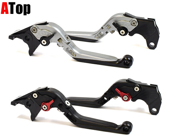 GSX250R GW250 アルミレバーセット 可倒式 伸縮アジャスター付き GSXR600 GSXR750 GSXR1000 GSX-R600 GSX-R1000 カスタム パーツ