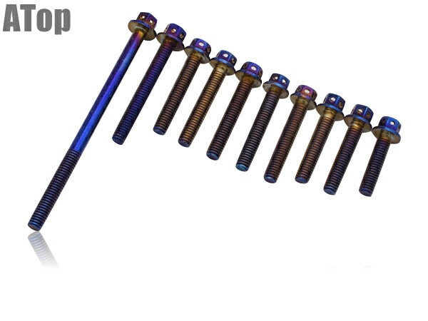 DIO ディオ スーパーDIO AF18 AF27 AF28 クランクケースボルト チタンカラー カスタム パーツ