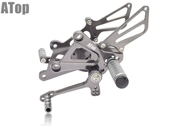 CBR250R 2011- MC41 CNC アルミ削り出し バックステップキット 角度調整可能 シルバー カスタム パーツ