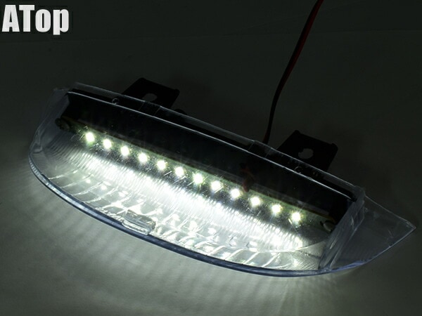 ライブDIO ZX AF35 ライブディオZX リアスポイラー LED ホワイト テール カスタム パーツ
