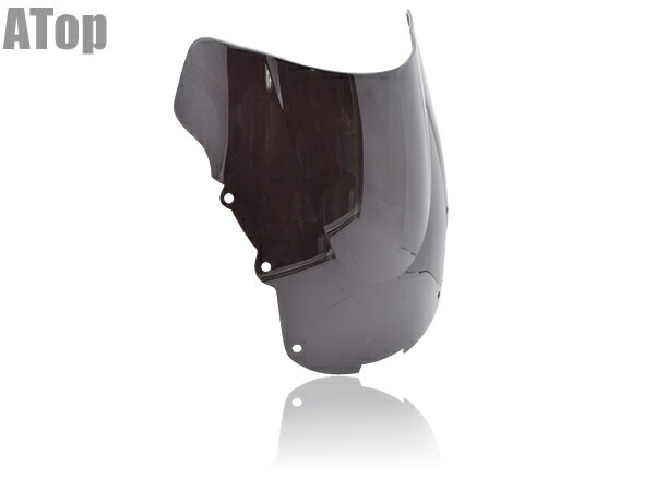 CBR1100XX 96-07 ウィンドスクリーン バイザー シールド ダブルバブルスクリーン ブラック カスタム パーツ