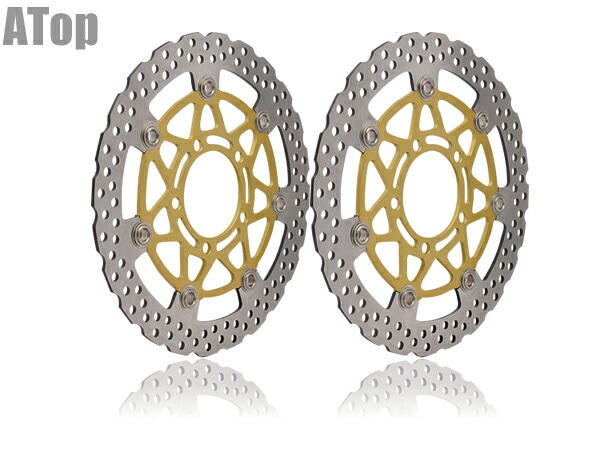 ZX-6R ZX636 2005-2012用 社外品 ブレーキ フローティング ディスク ローター フロント セット カスタム パーツ