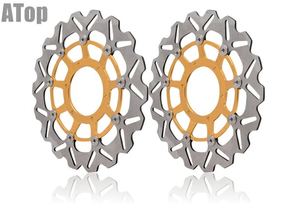 CBR1000RR SC57 04-07 CBR600RR PC37 03-06 フロントディスクローター フローティング ゴールド 310φ 310mm カスタム パーツ
