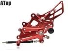 CBR250R 2011- MC41 CNC アルミ削り出し バックステップキット 角度調整可能 レッド カスタム パーツ|ステップ・ペダル|足回り関連