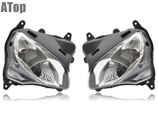 新品 YZF-R25 R-25 RG43J 社外品 ヘッドライト左右セット BS7-H4300-00 BS7-H4300-10 互換 カスタム パーツ