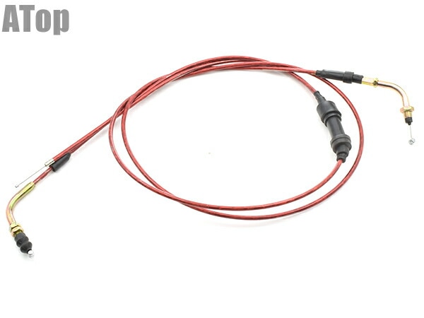 スーパーDIO AF27 AF28 スロットルワイヤー レッド アクセルワイヤー 17910-GAH-000互換 スーパーディオ カスタム パーツ