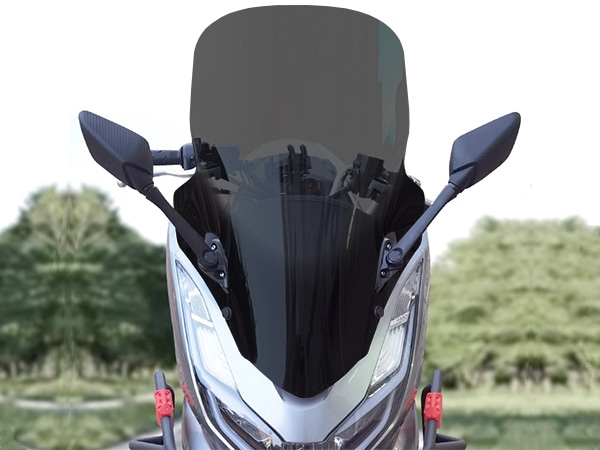 PCX125 2BK-JK05 PCX160 8BK-KF47 カウルマウントミラーキット カウルミラー化 ロングバイザー フルセット スモーク カスタム パーツ