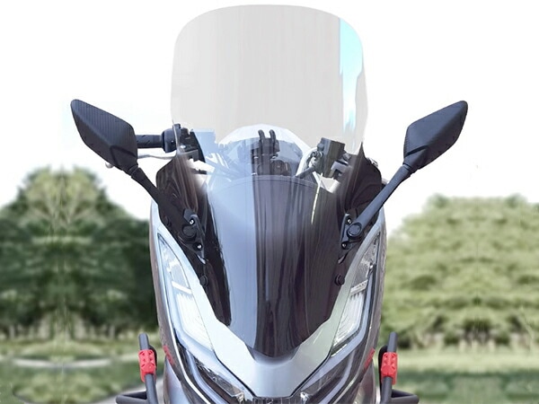 PCX125 2BK-JK05 PCX160 8BK-KF47 カウルマウントミラーキット カウルミラー化 ロングバイザー フルセット クリア カスタム パーツ