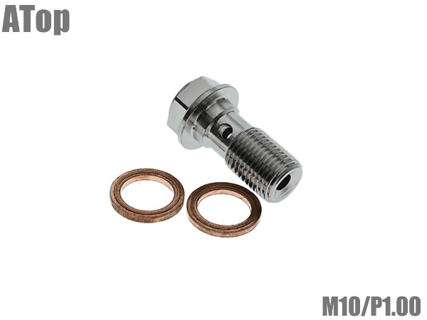 ステンレス製 バンジョーボルト M10 P1.00 シングル ブレーキキャリパー 盗難防止 トルクス カスタム パーツ