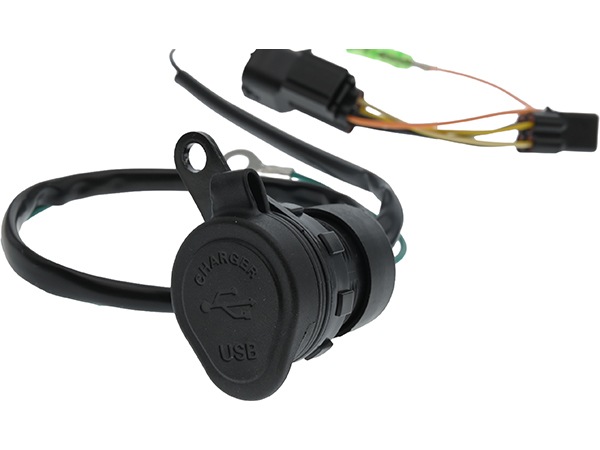 ATOP USB充電器 電源キット スーパーカブ110 クロスカブ110 カプラーオン ポン付け QC3.0 PD対応 最大18W 防滴 LED付き カスタム パーツ