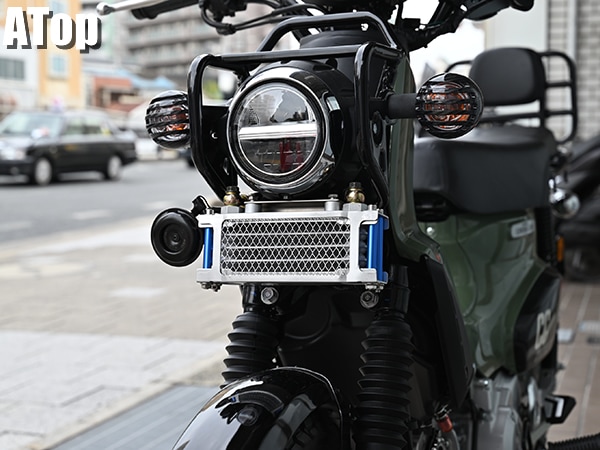 クロスカブ110 JA60 外付けオイルクーラーキット 大容量 タペットカバー取出し ボアアップ車対応 冷却強化 カスタム パーツ